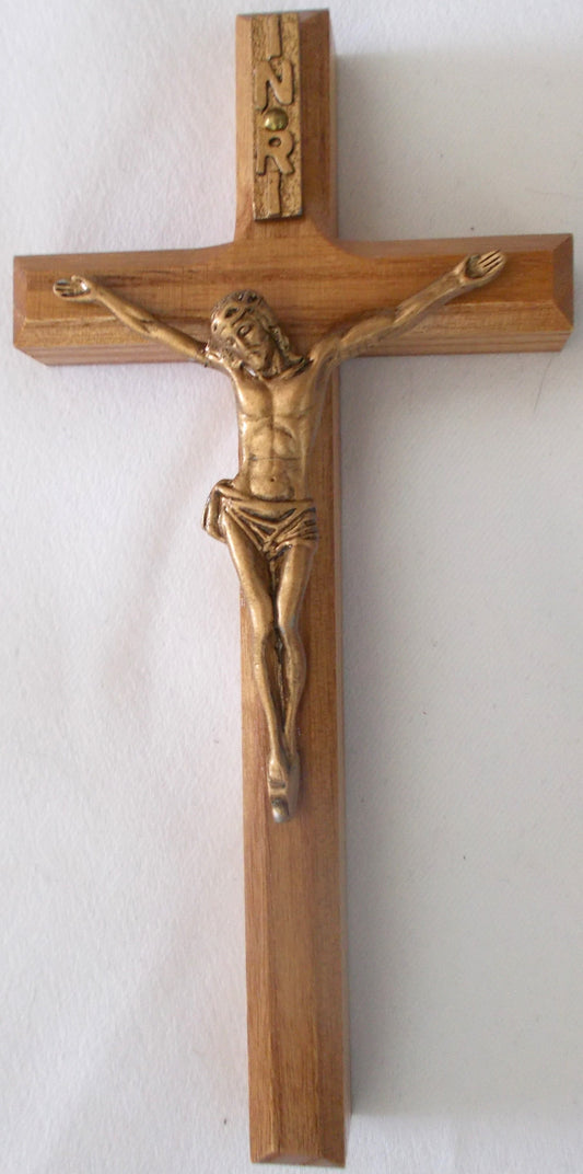 6" Walnut Crucifix