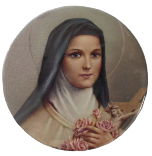 St. Therese Fridge Magnet - Button Style