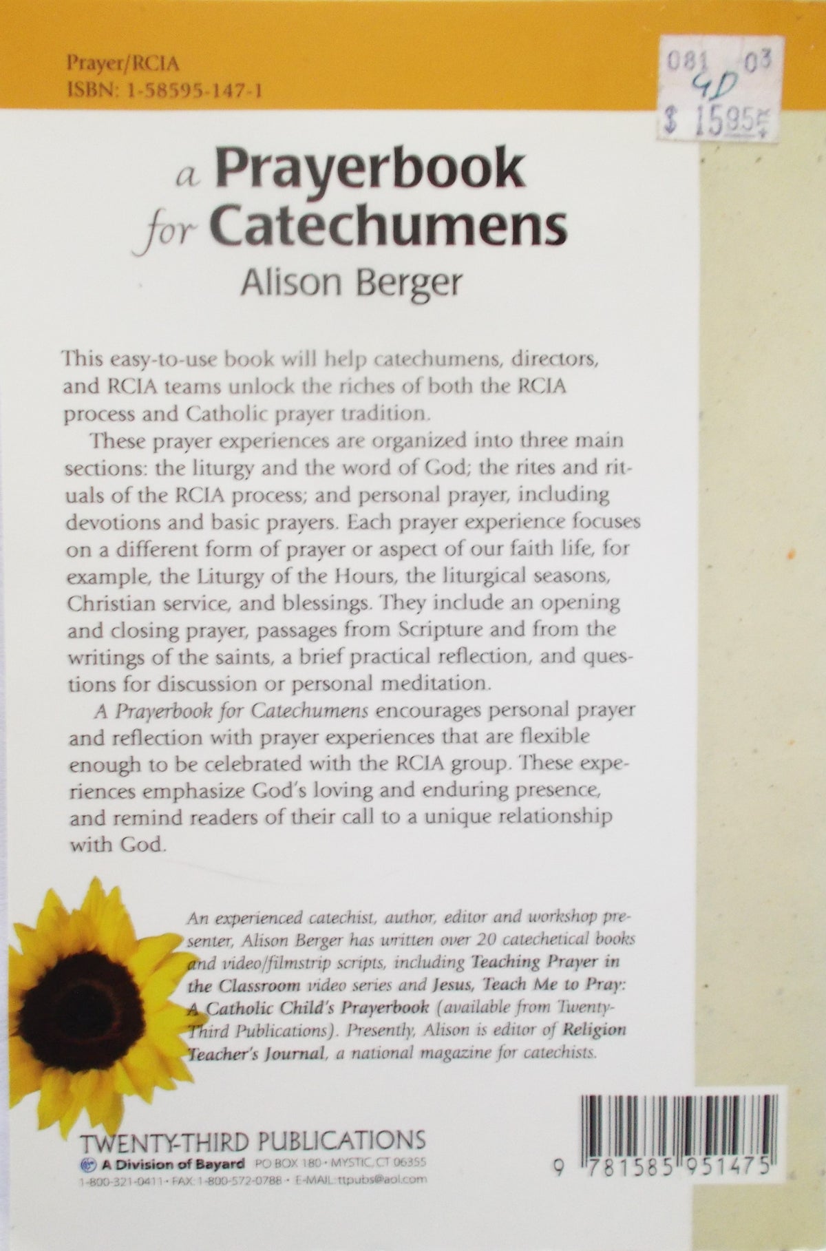 Catechumen Book Prayerbook for Catechumens – Lumen Christi Books & Gifts