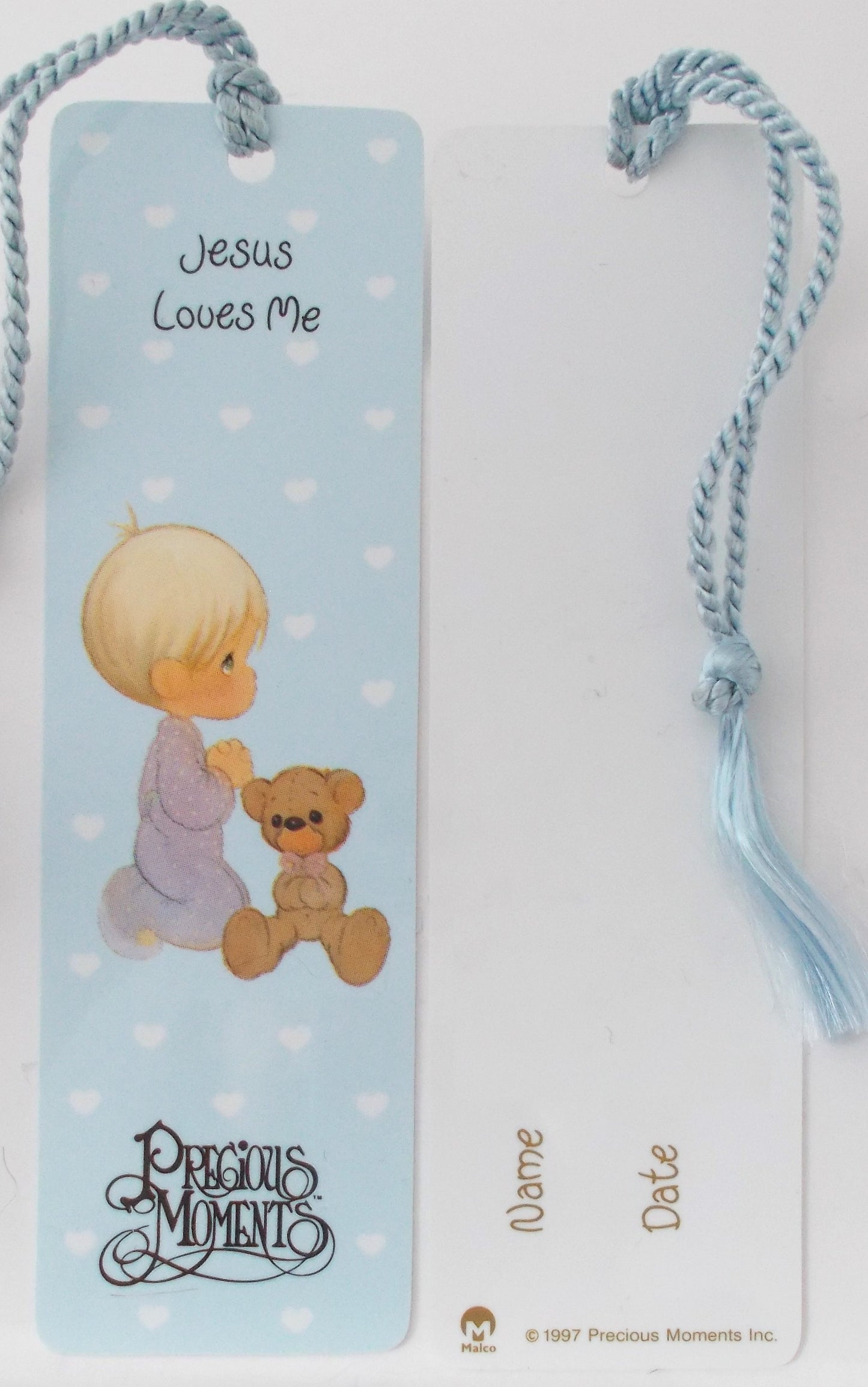 Jesus Loves Me - Precious Moments Bookmark