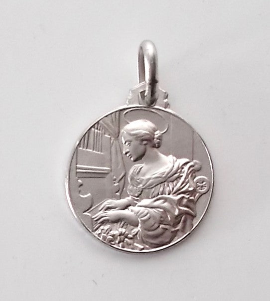 St. Cecilia - Sterling Silver Medal