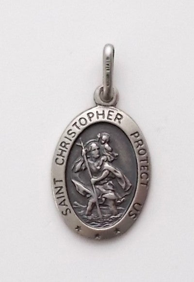 St. Christopher - Med Sterling Silver Medal