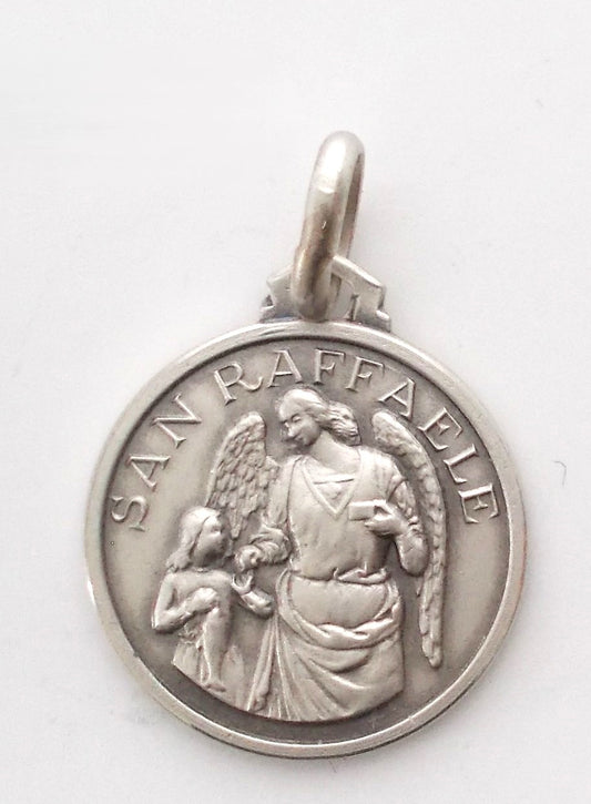 St. Raphael - Sterling Silver Medal