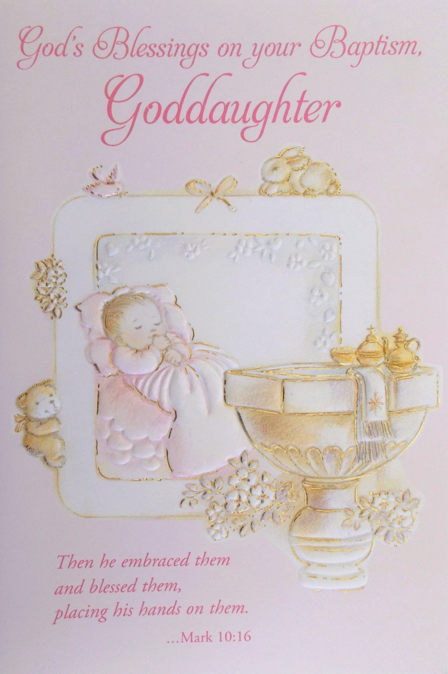 Goddaughter Baptism Greeting Card