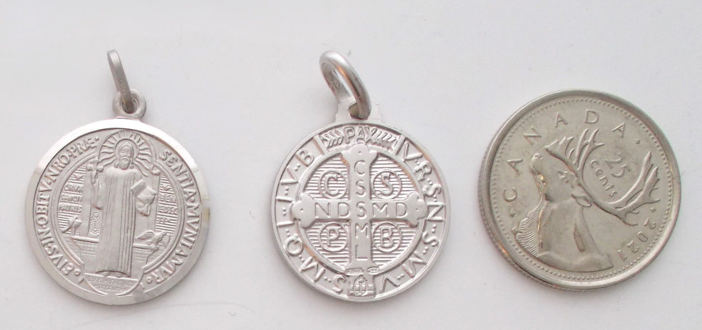 St. Benedict - Sterling Silver Medal