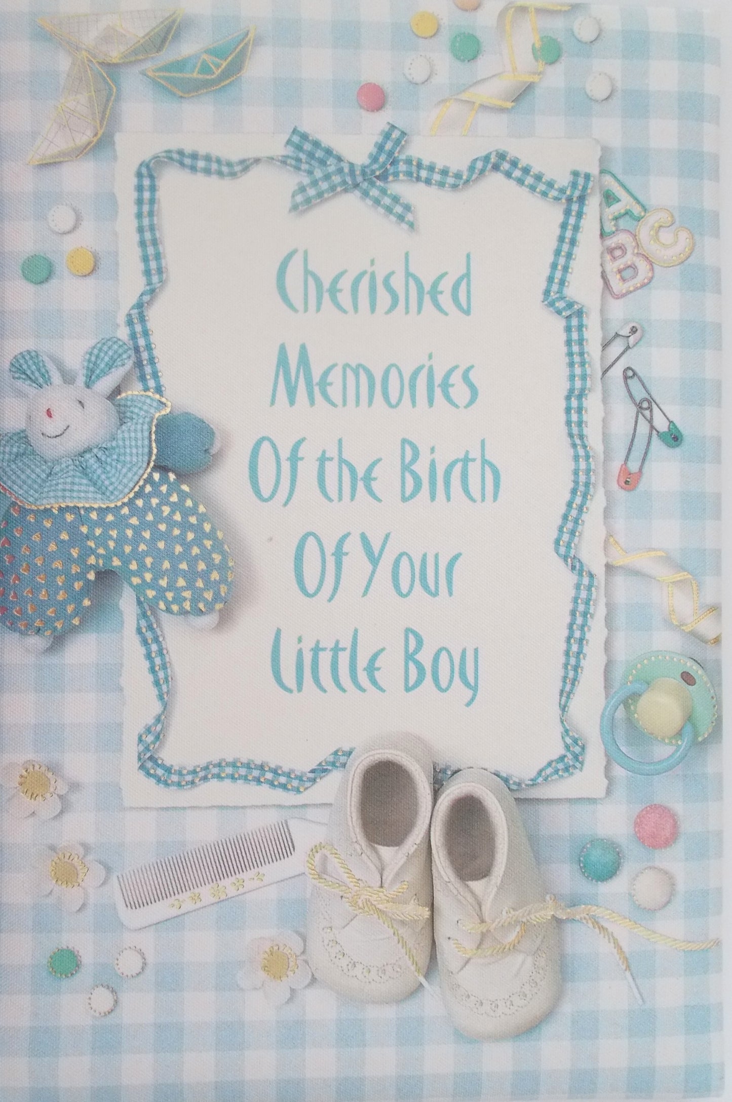 Cherished Memories of the Birth of Your Little Boy - Keepsake Greeting Card