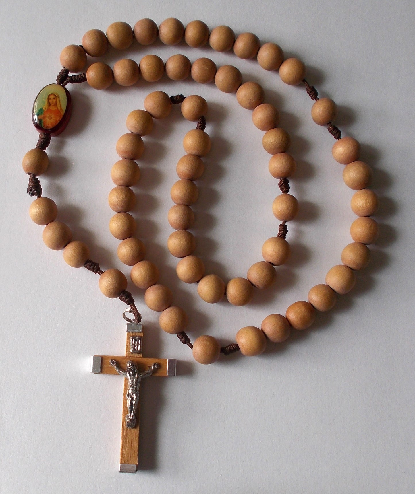 Cord - Wood Bead Rosary