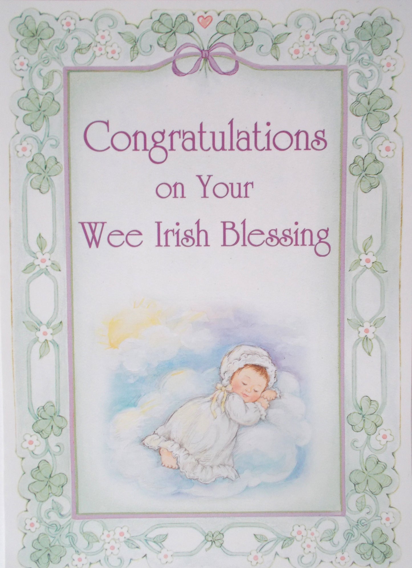 New Baby Irish Blessing Greeting Card