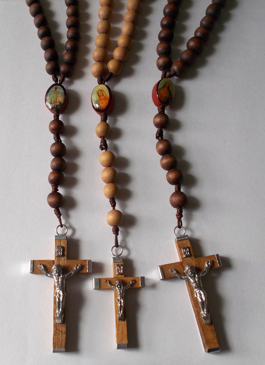 Cord - Wood Bead Rosary