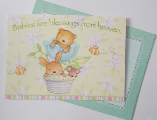 New Baby Greeting Card by Legacy with Deluxe Envelope