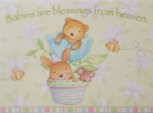 New Baby Greeting Card by Legacy Value Card