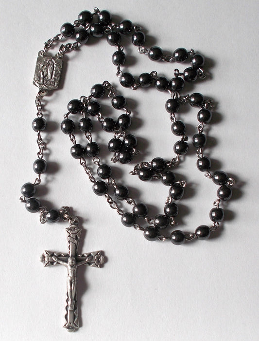 Hematite Bead Rosary