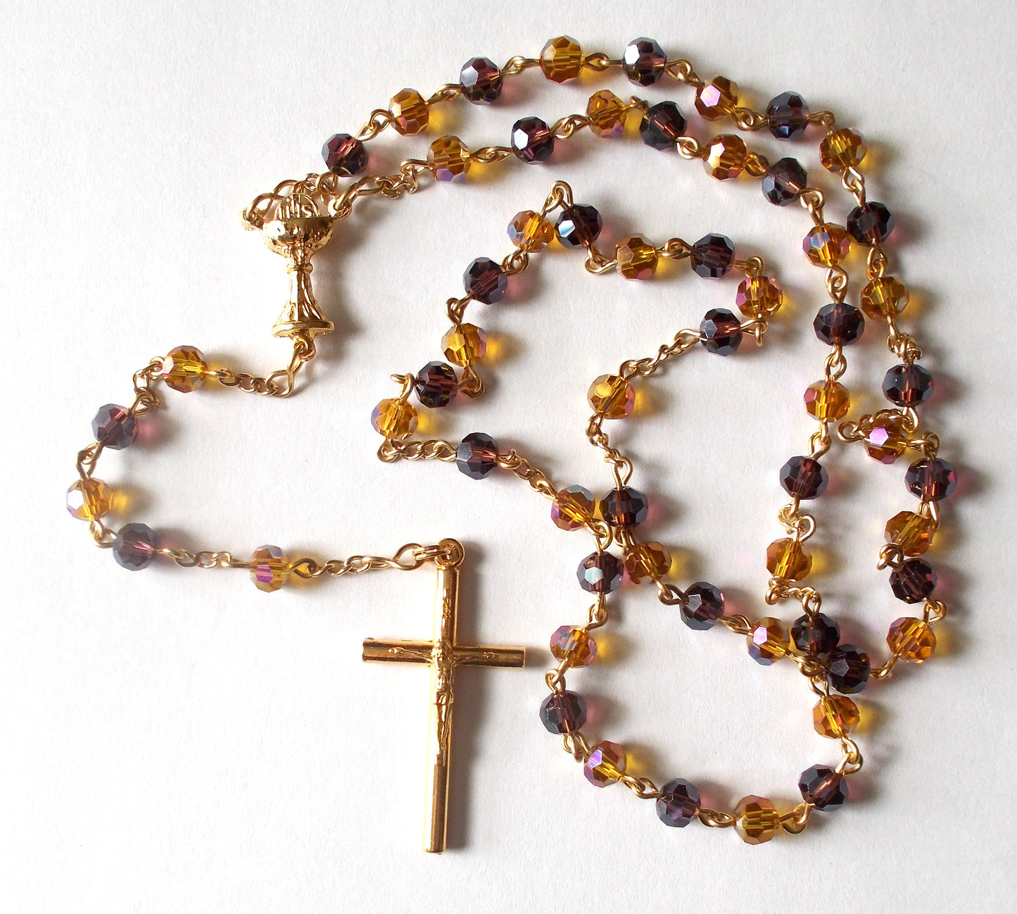 1st Communion Rosary - Glass Beads