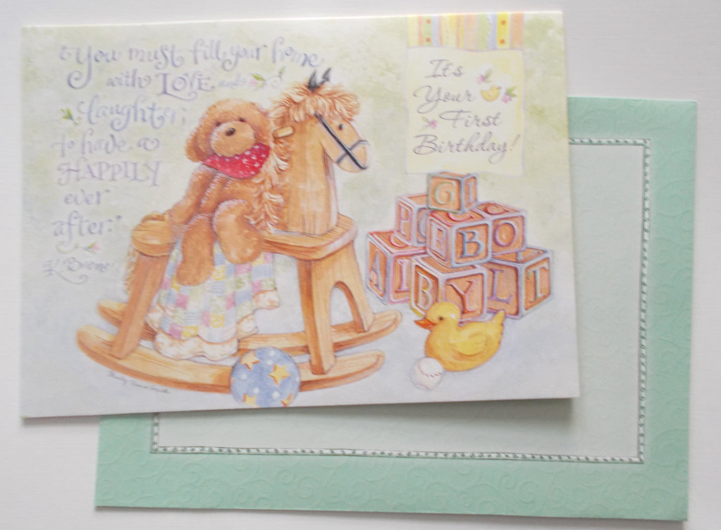 Baby's First Birthday Greeting Card by Legacy - with Deluxe Envelope