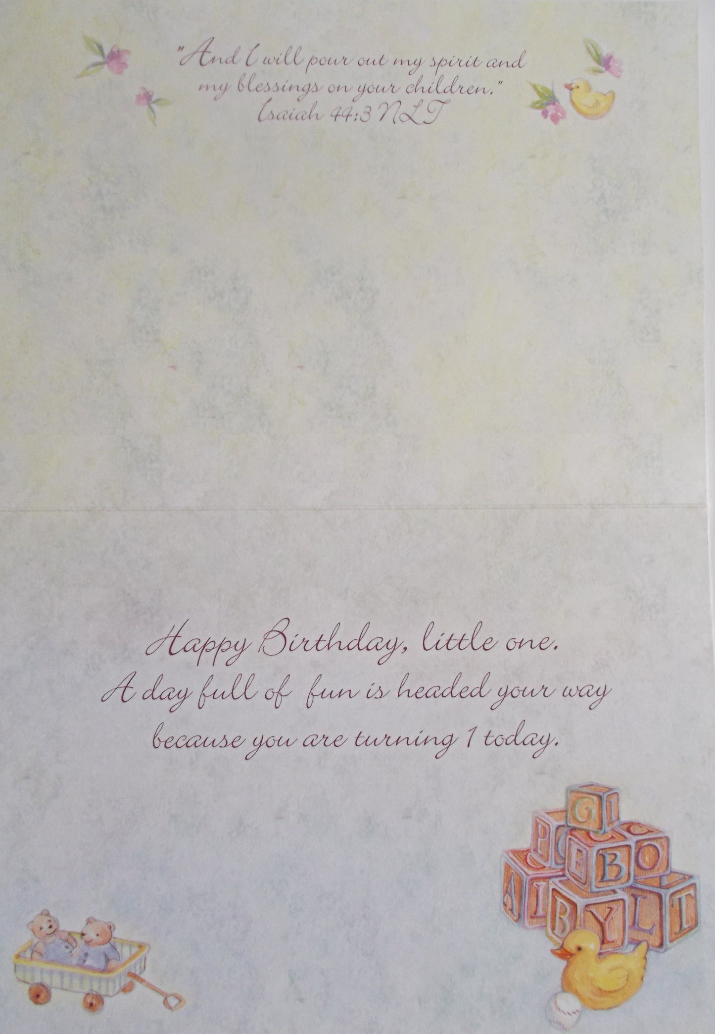 Baby's First Birthday Greeting Card by Legacy - with Deluxe Envelope