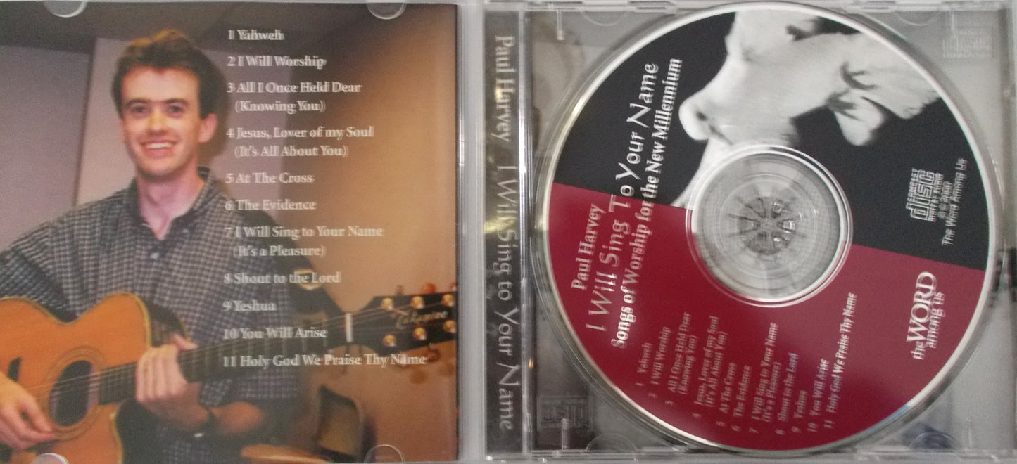 Paul Harvey - I Will Sing to Your Name - Music CD - Demo - Used
