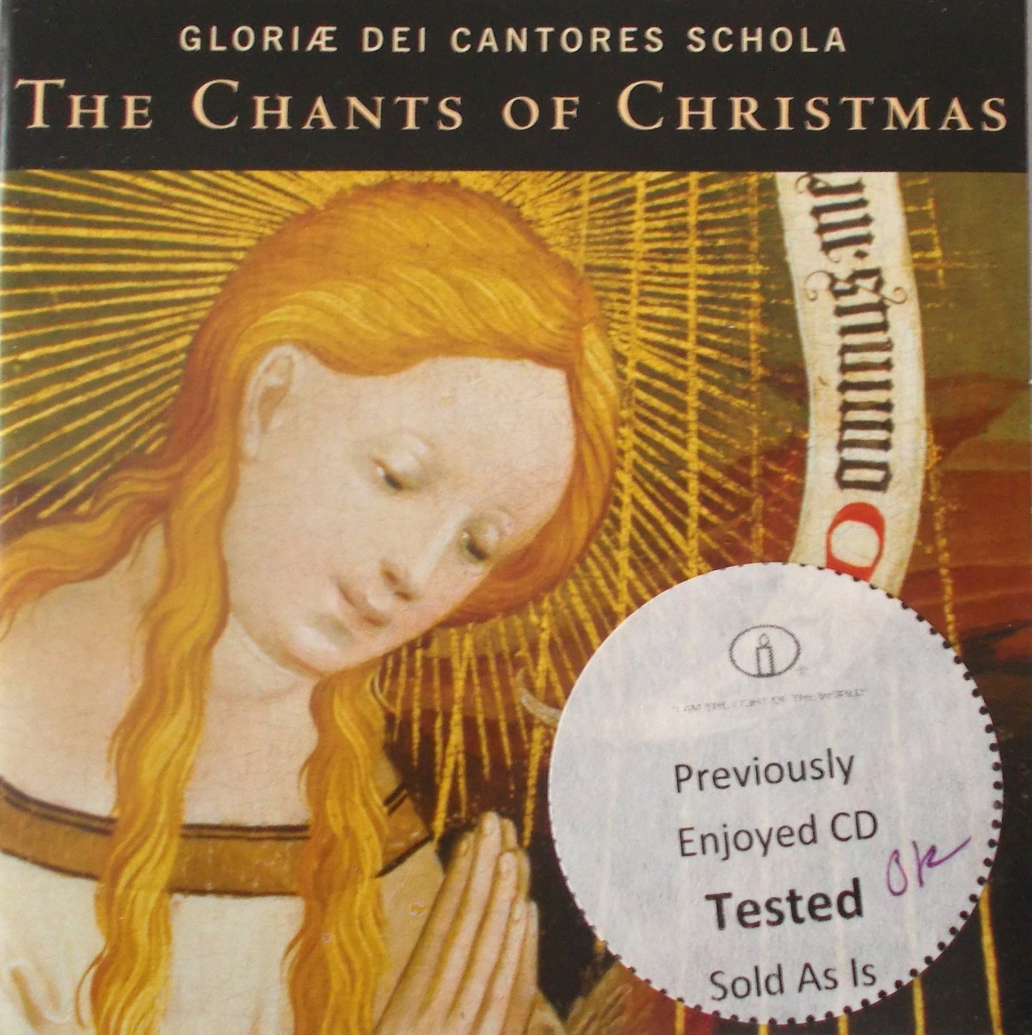 Gloriae Dei Cantores Schola - The Chants of Christmas - Music CD - Used