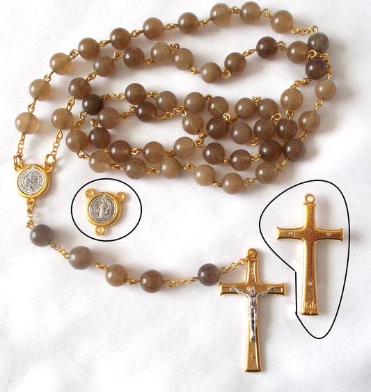 Two-tone St. Benedict Rosary