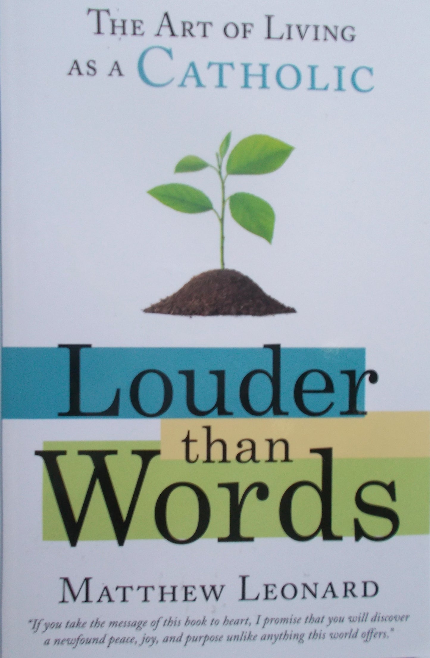Louder Than Words : The Art of Living as a Catholic