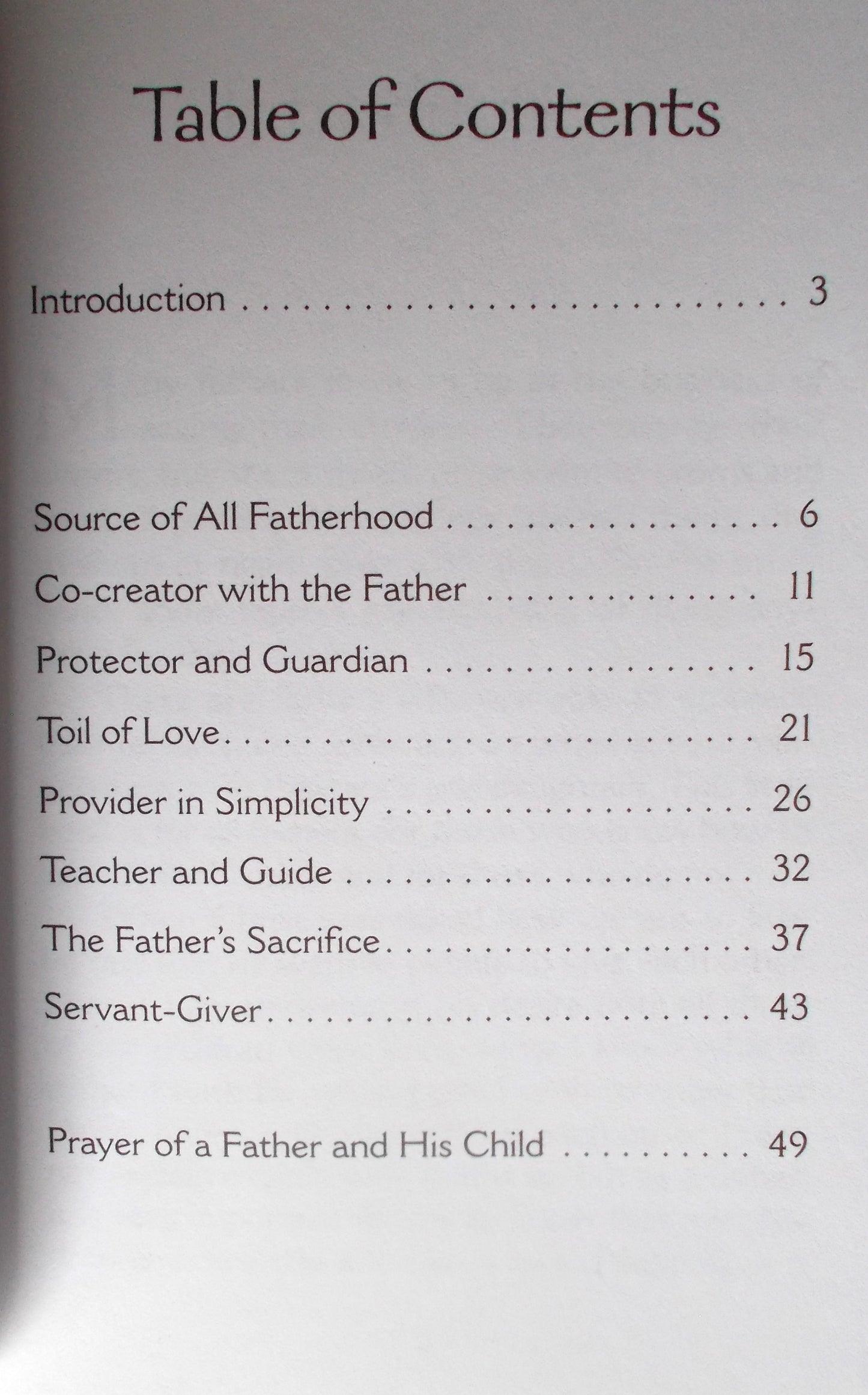 Fathering : Building the New Civilization of Love