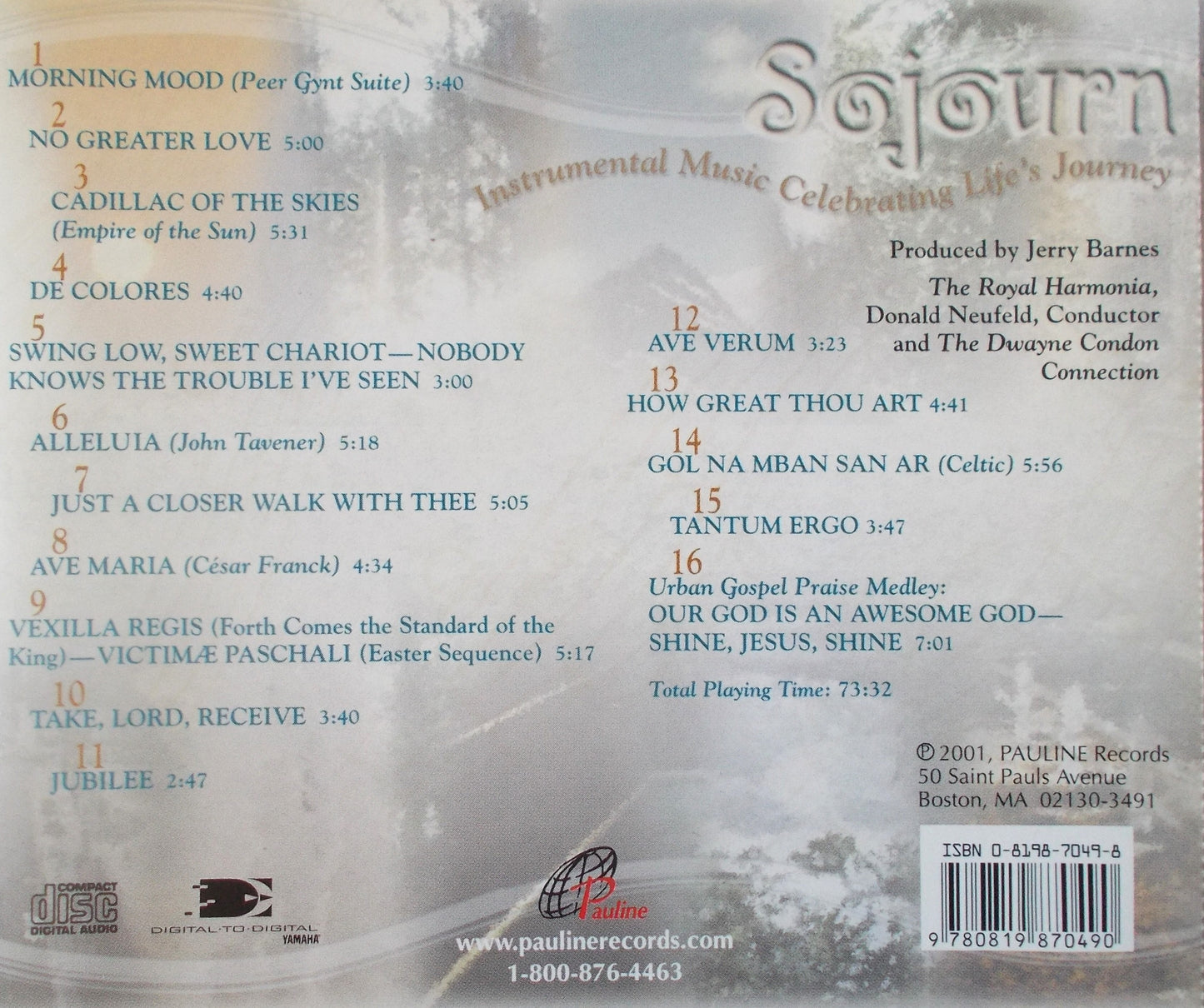 Sojourn : Instrumental Music CD - Demo - Used