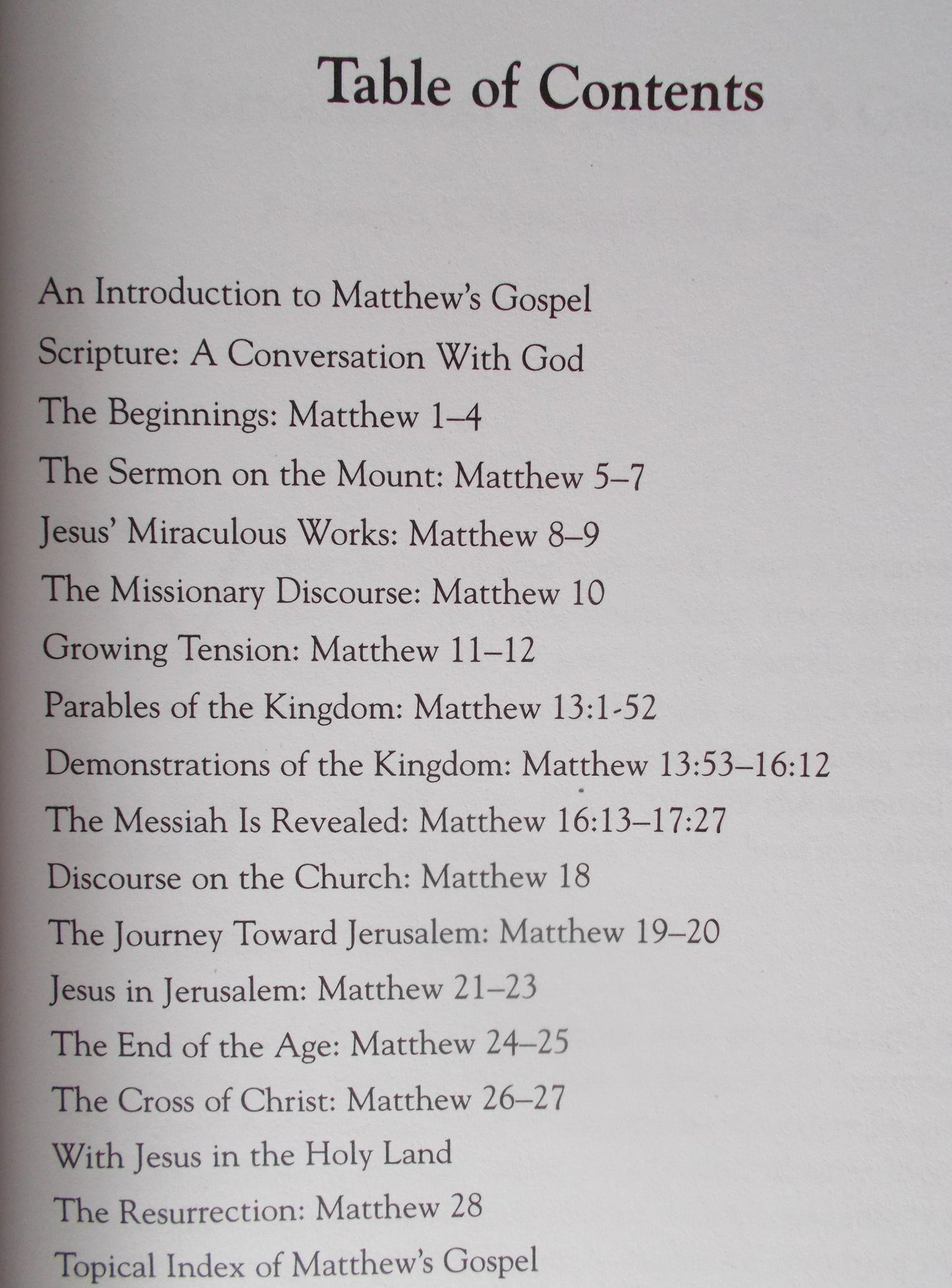 Matthew : A Devotional Commentary