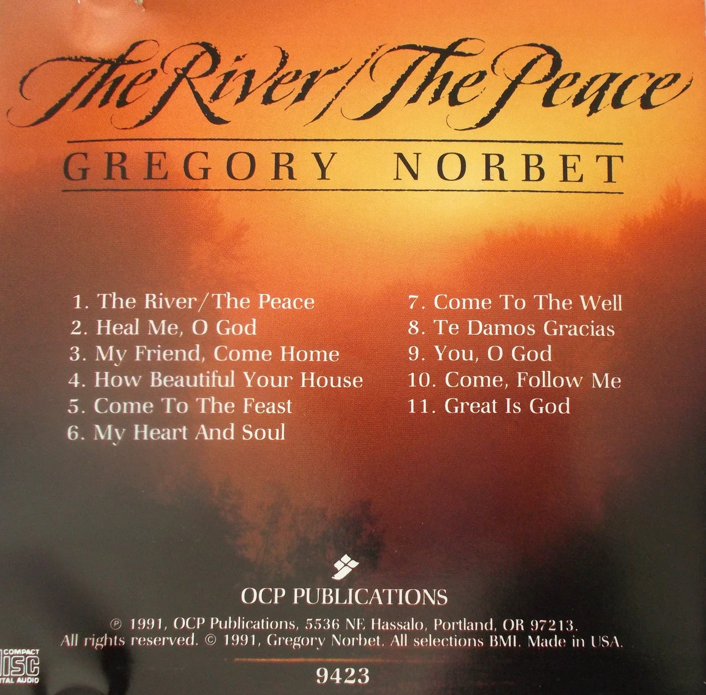 Gregory Norbet : The River / The Peace - Music CD - Demo - Used