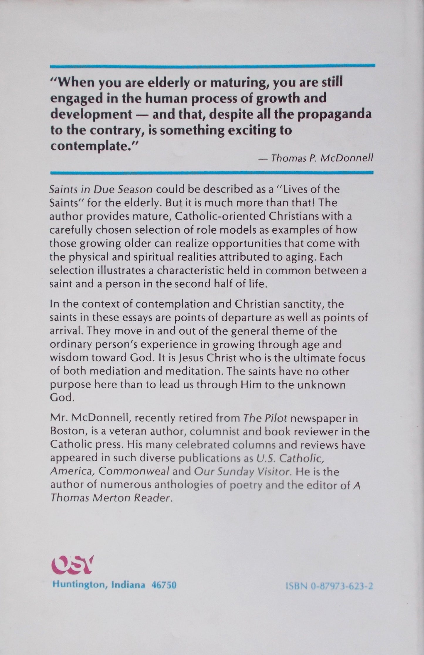 Saints in Due Season - Hardcover