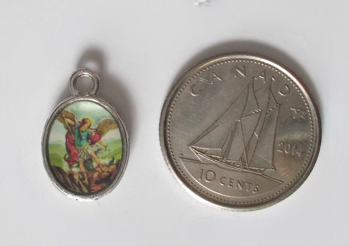 St. Michael the Archangel 1/2 inch Colour Medal