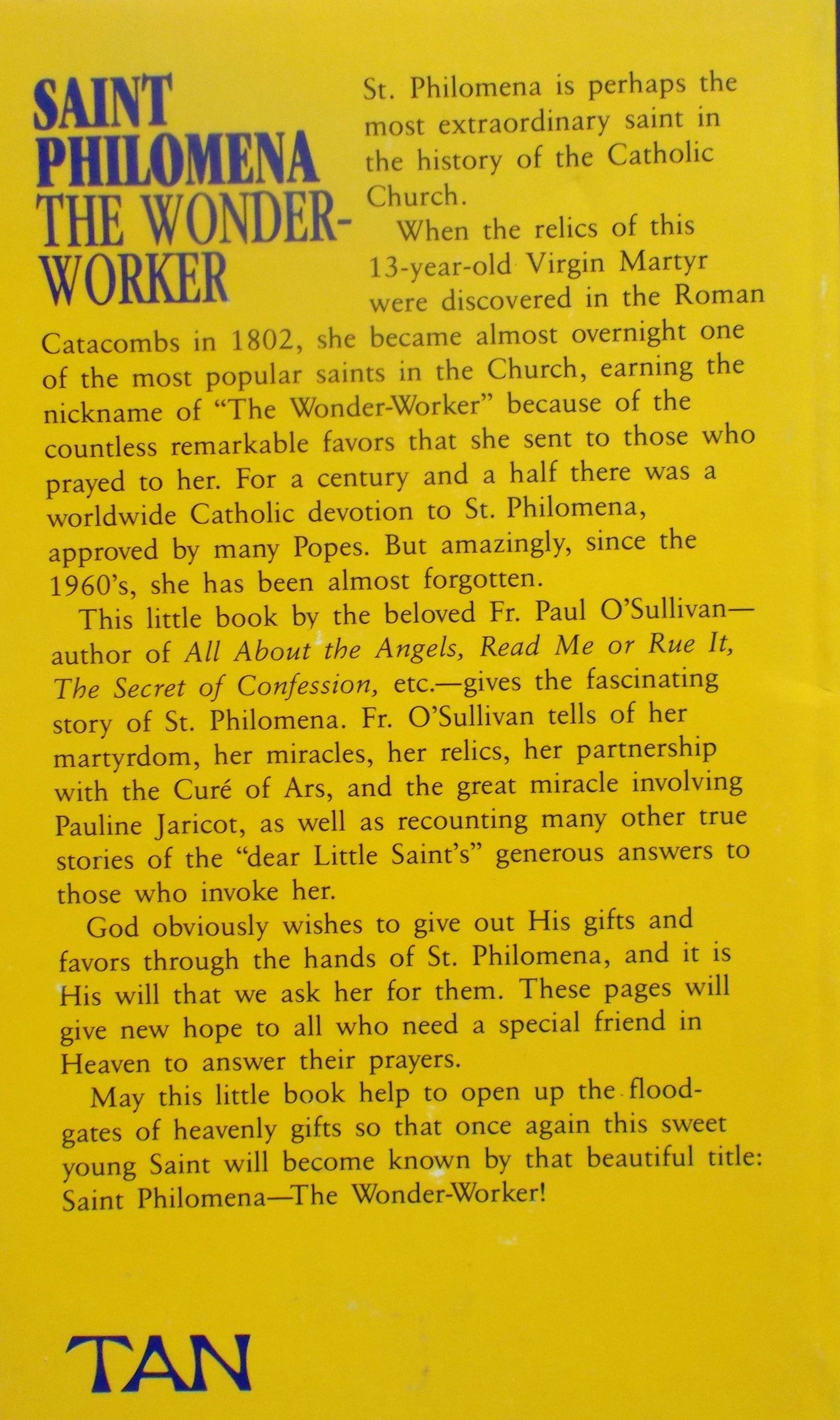 Saint Philomena The Wonder-Worker