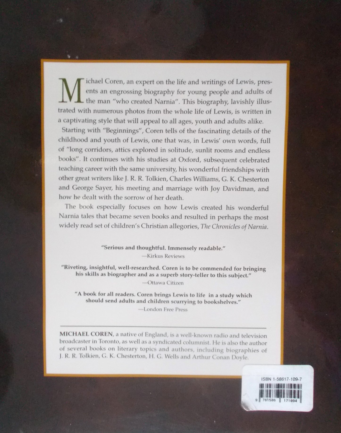 C.S. Lewis : The Man Who Created Narnia