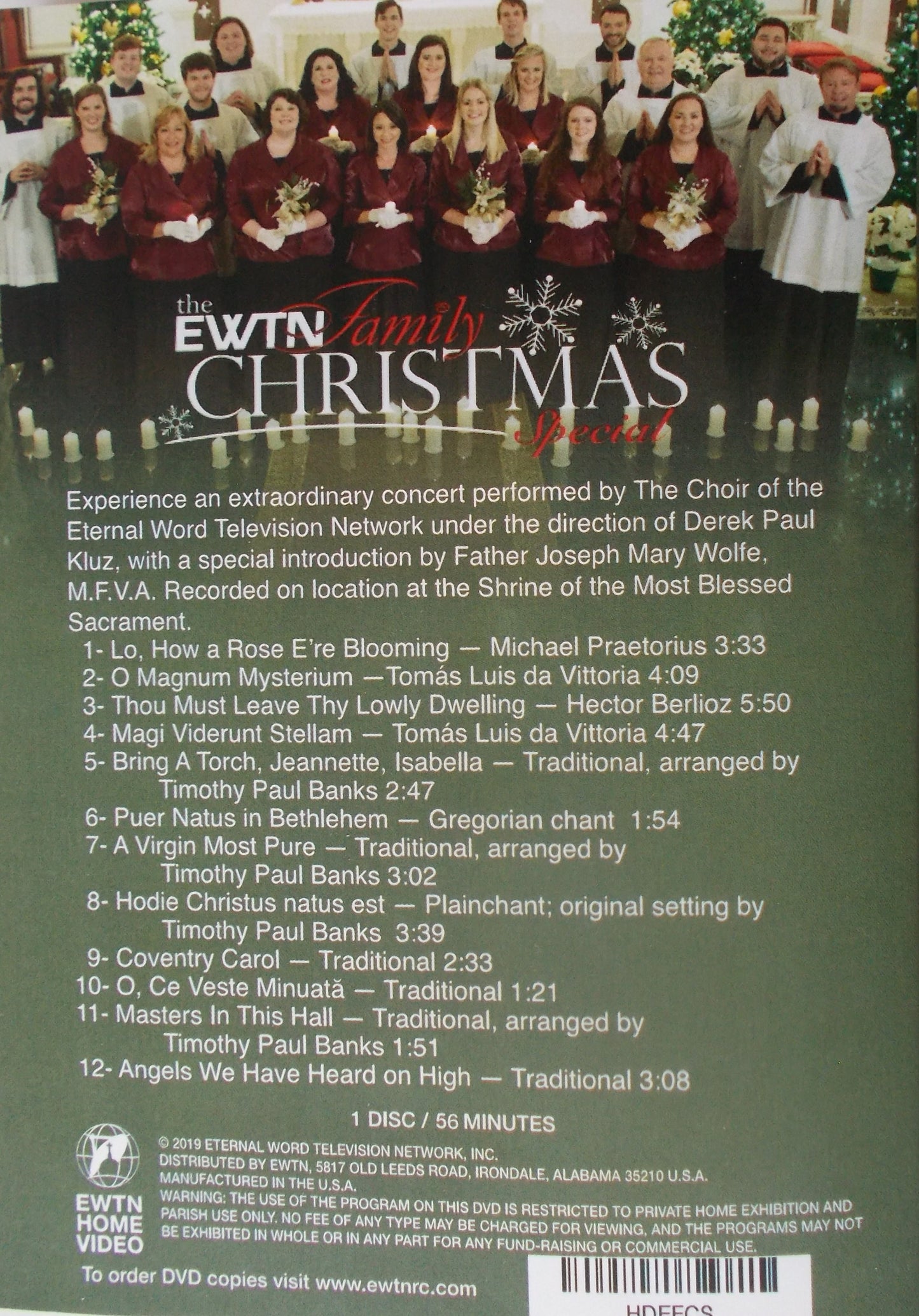 DVD - EWTN Family Christmas Special - Used