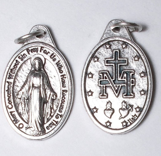Miraculous Medal 1 inch - English