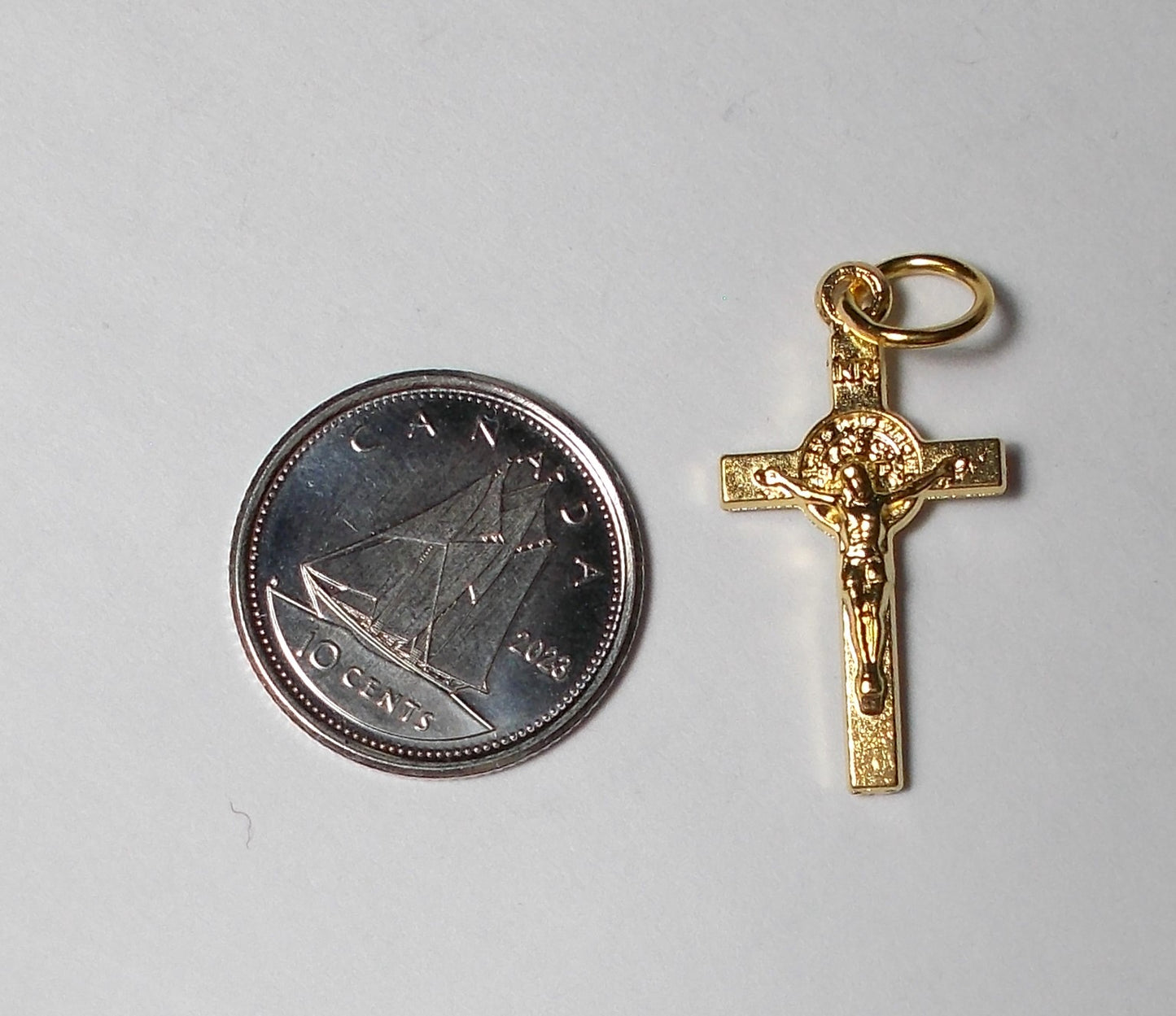St. Benedict Crucifix - Small - Gold Colour
