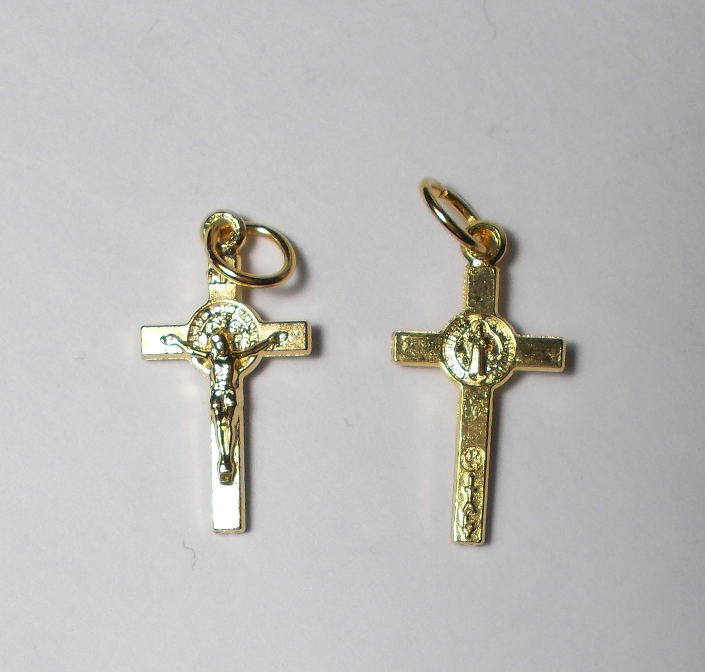 St. Benedict Crucifix - Small - Gold Colour