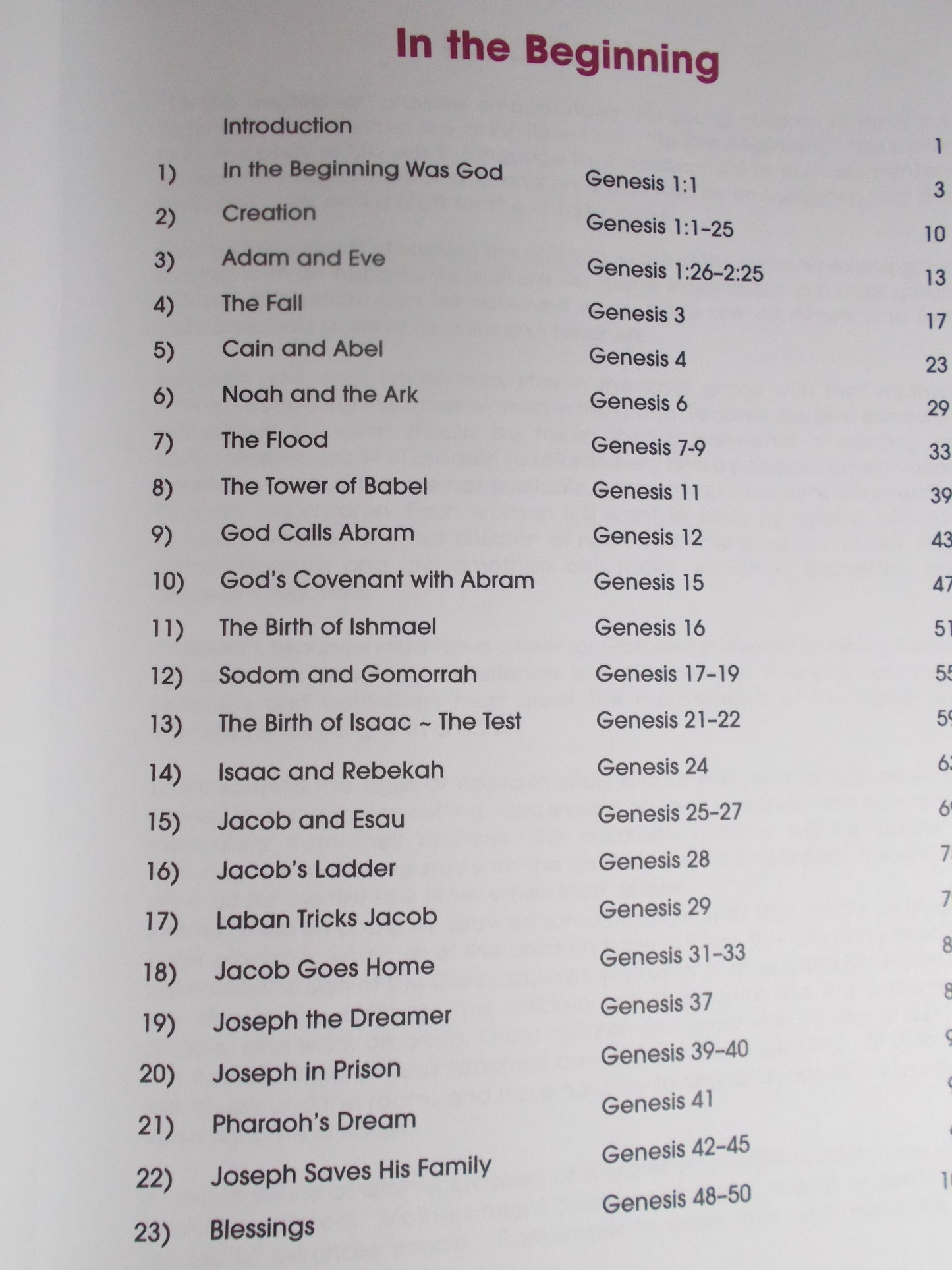 In the Beginning - "Come and See" Kids - Catholic Bible Study for Children