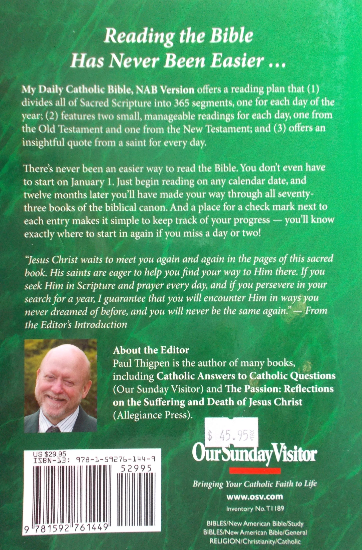 My Daily Catholic Bible NABRE - Daily Readings