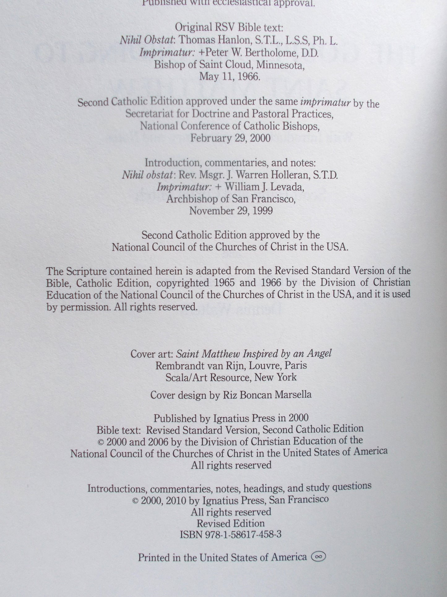 Gospel of Matthew - Ignatius Catholic Study Bible