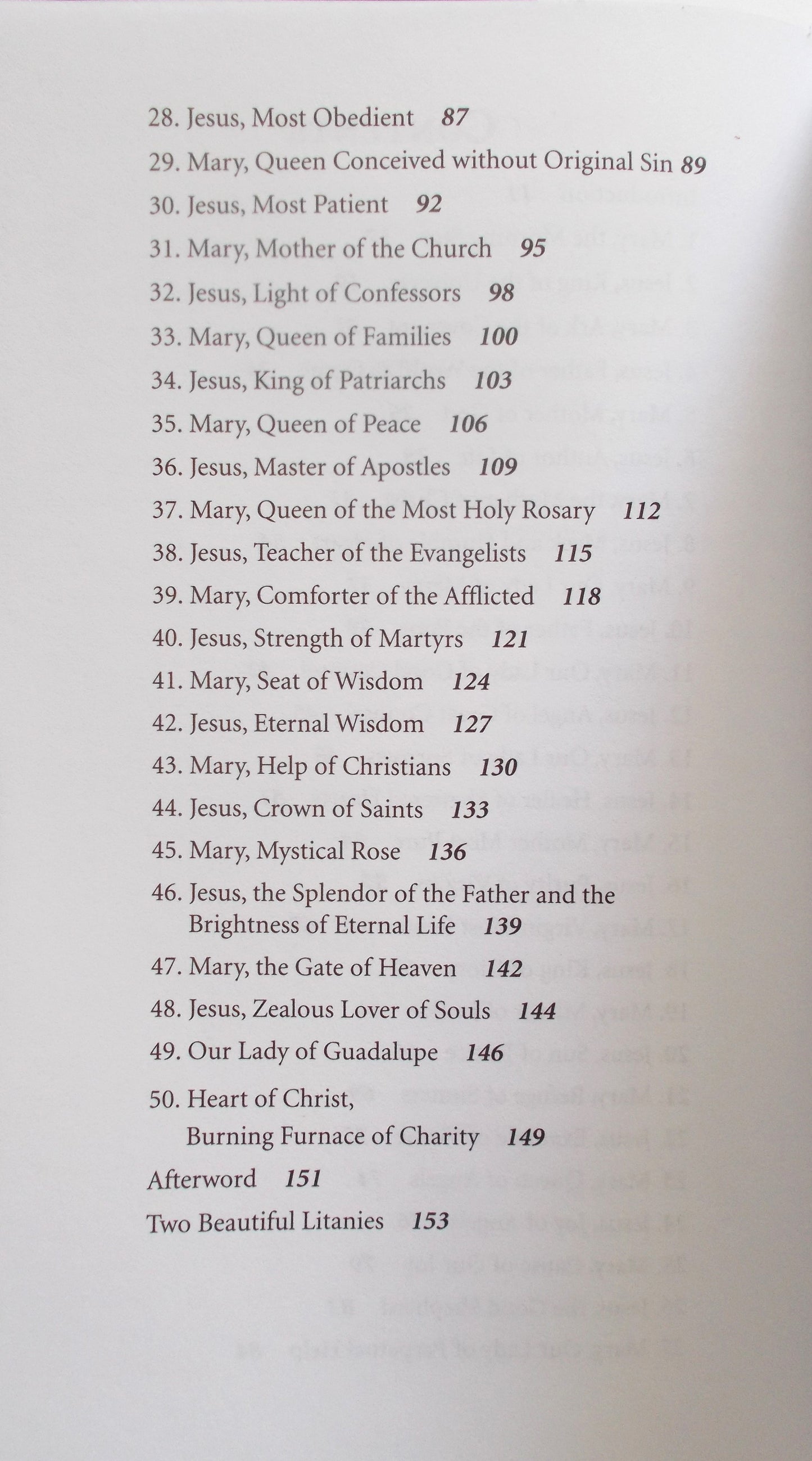 Jesus and Mary - In Praise of Their Glorious Names
