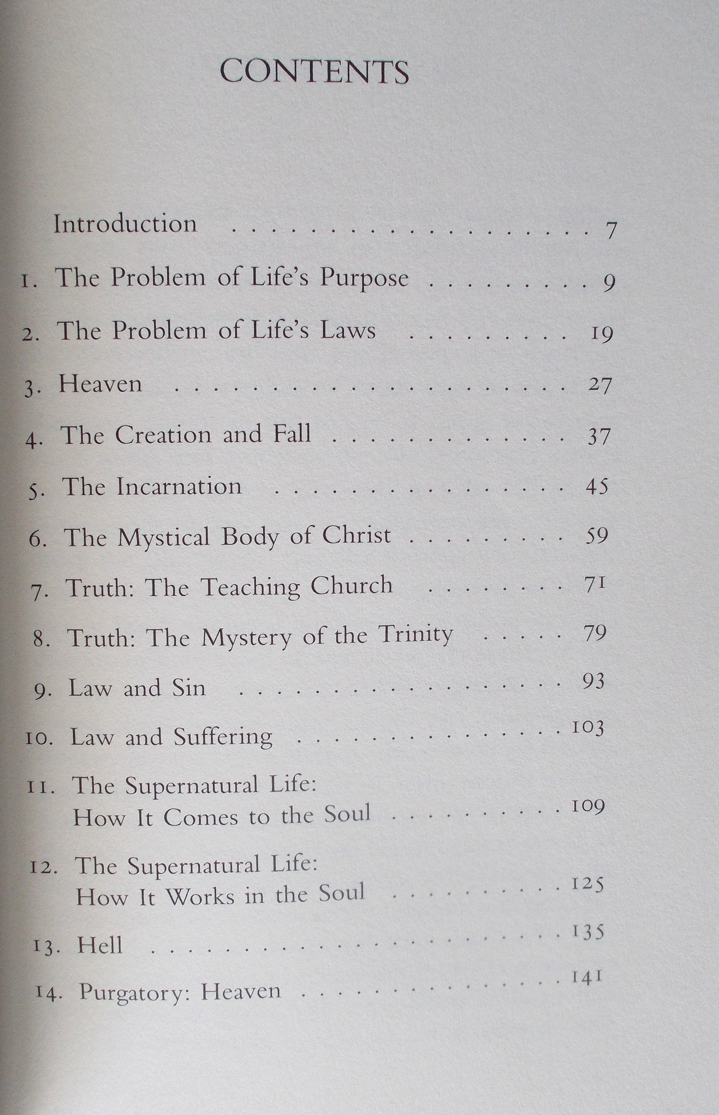 A Map of Life : A Simple Study of The Catholic Faith