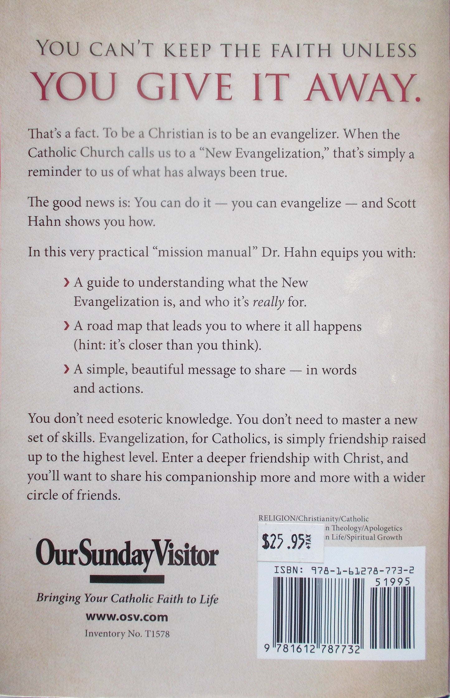 Evangelizing Catholics : A Mission Manual for the New Evangelization