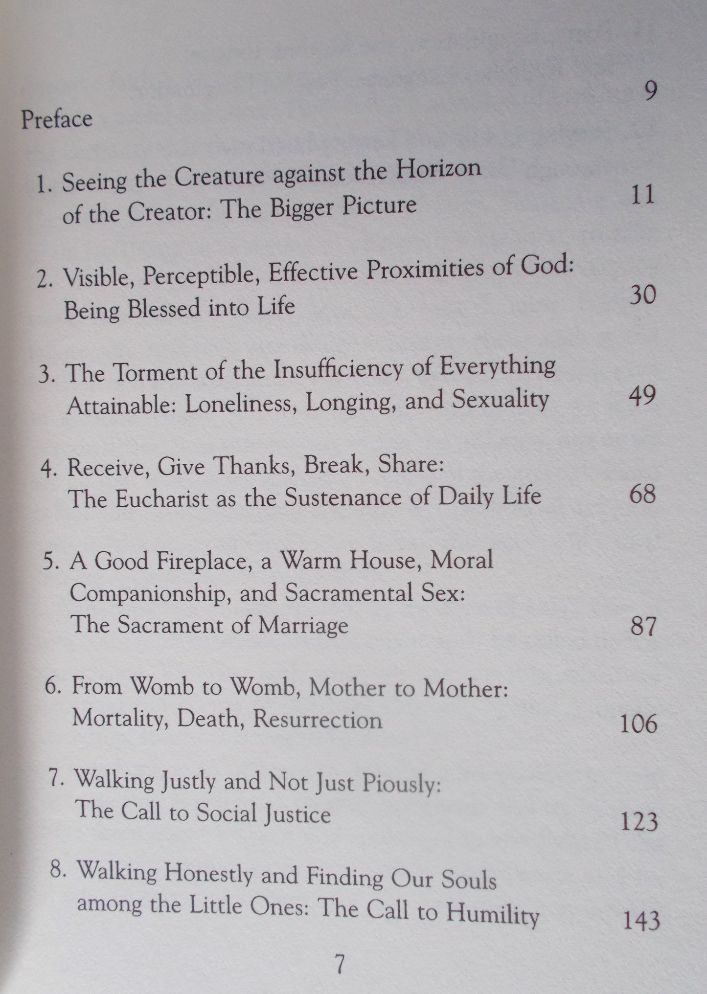 Against an Infinite Horizon - The Finger of God in Our Everyday Lives.