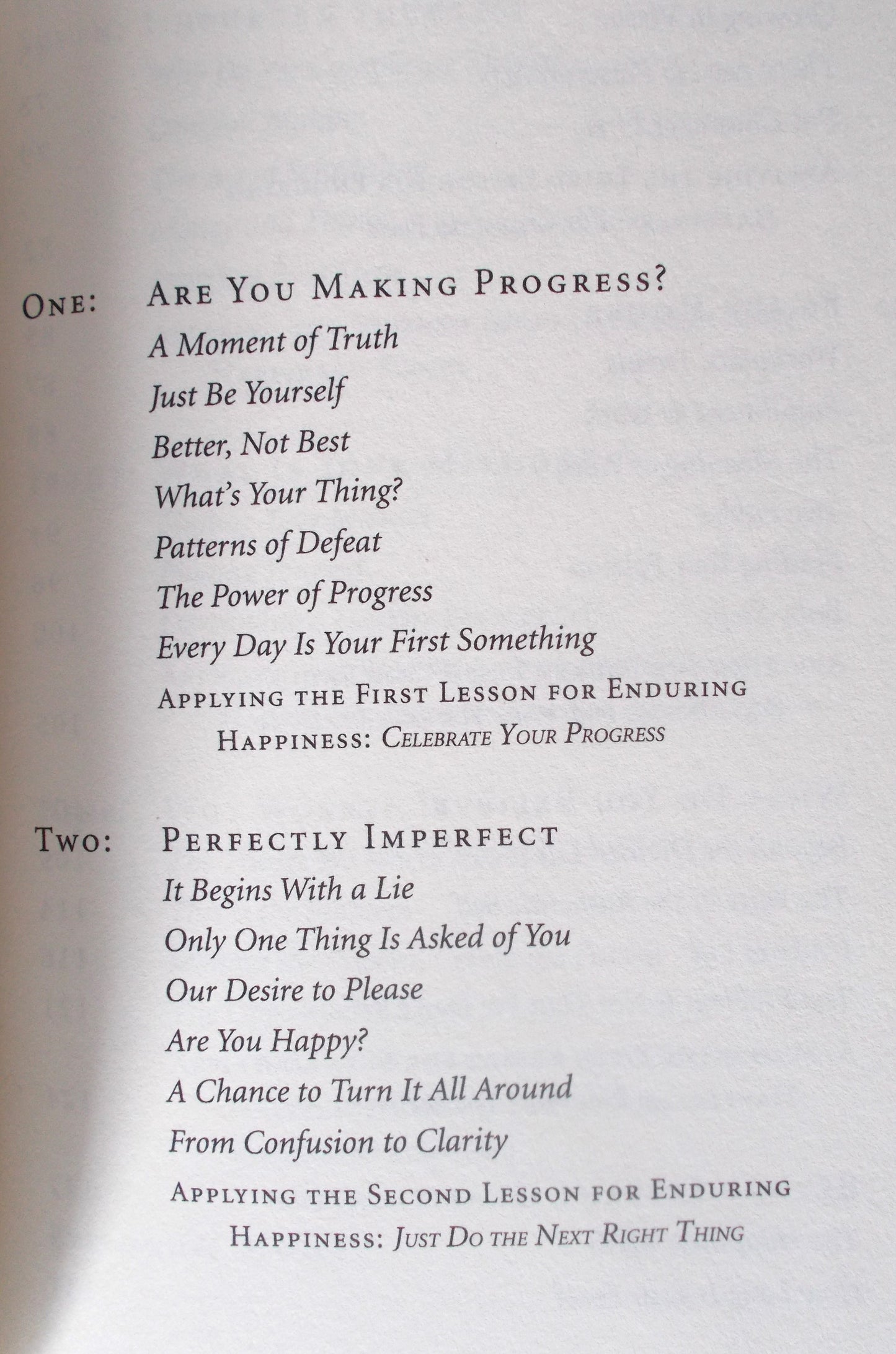 Perfectly Yourself- 9 Lessons for Enduring Happiness - Hardcover