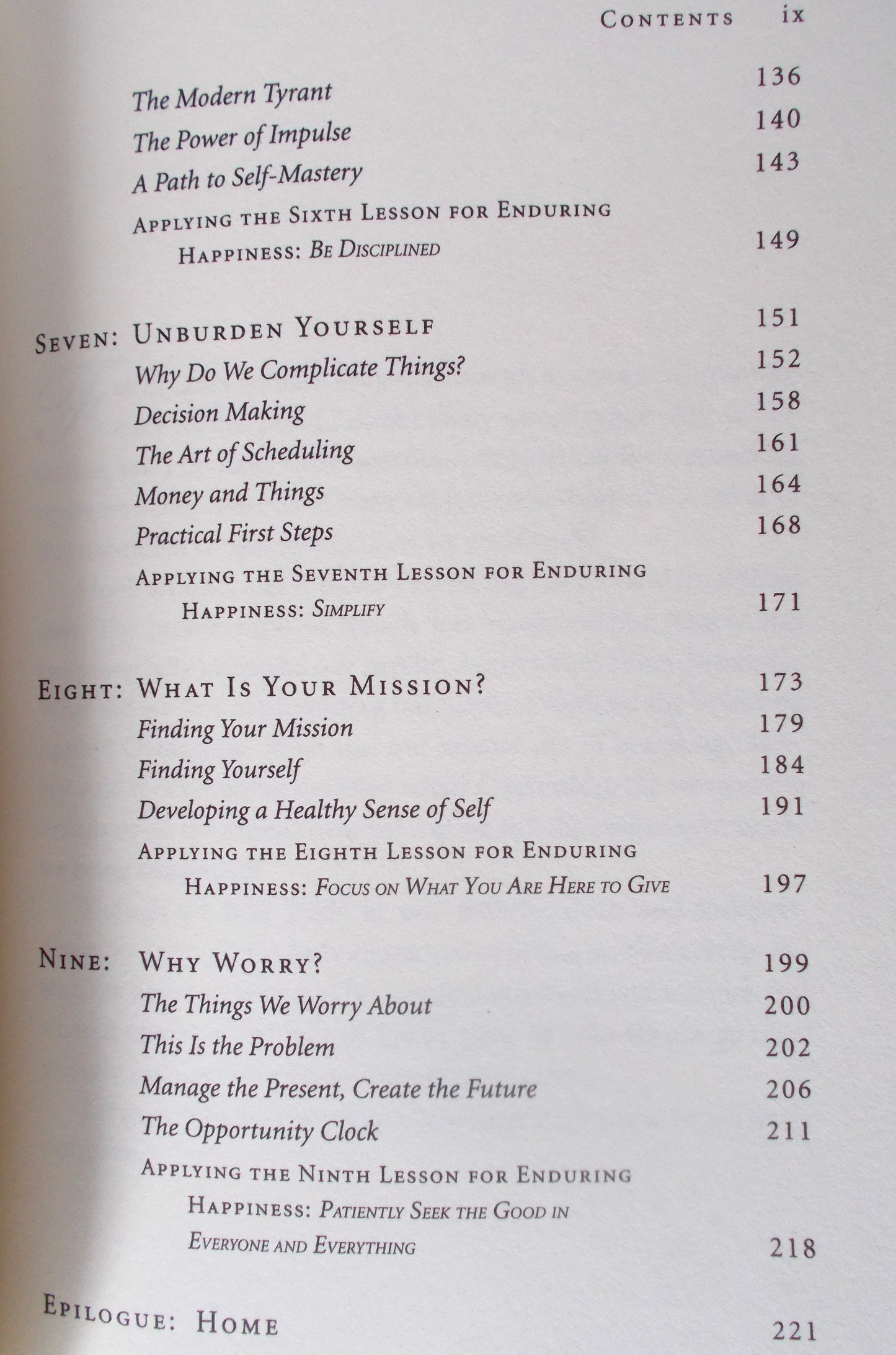 Perfectly Yourself- 9 Lessons for Enduring Happiness - Hardcover