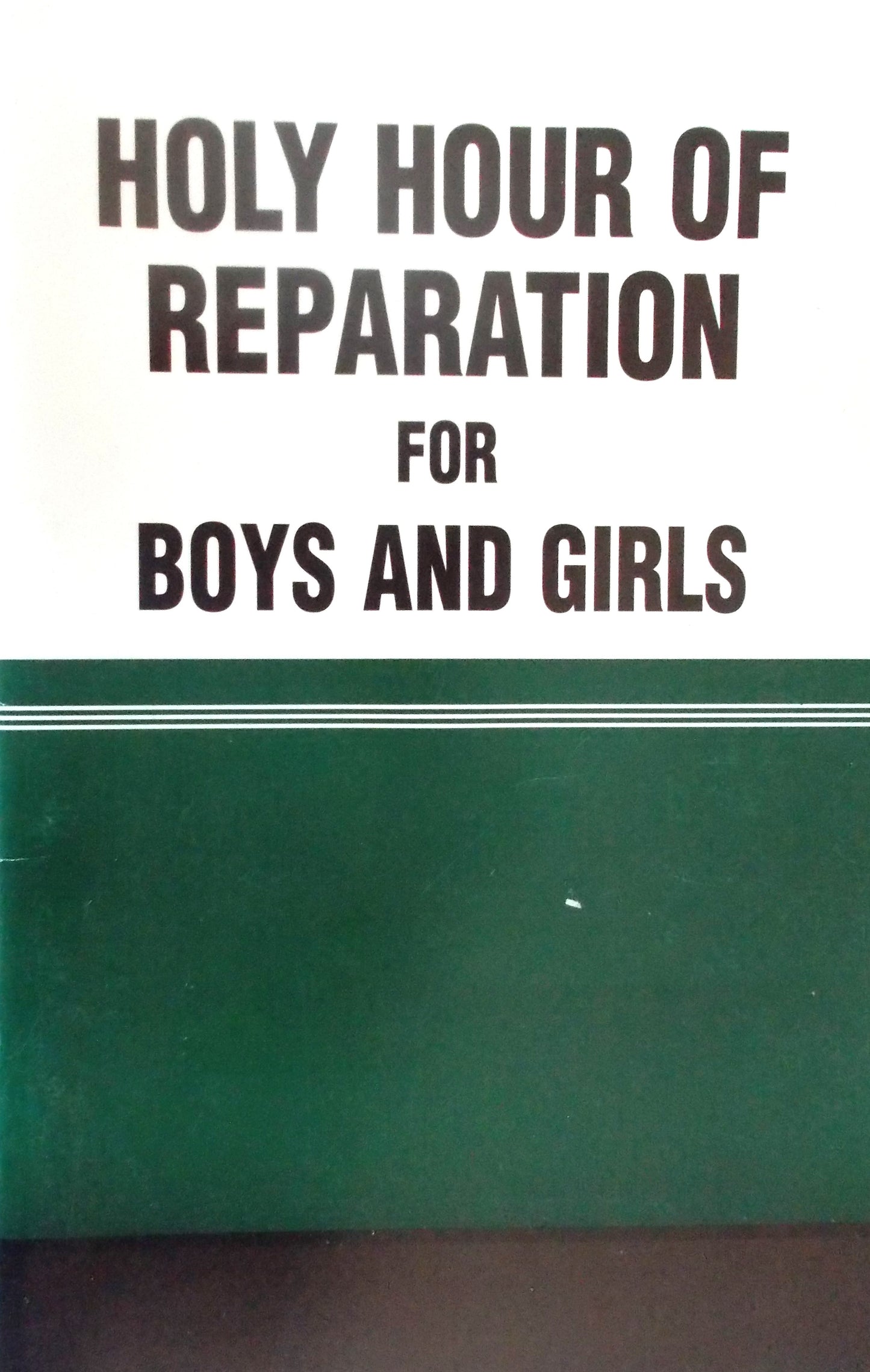 Holy Hour of Reparation for Boys and Girls