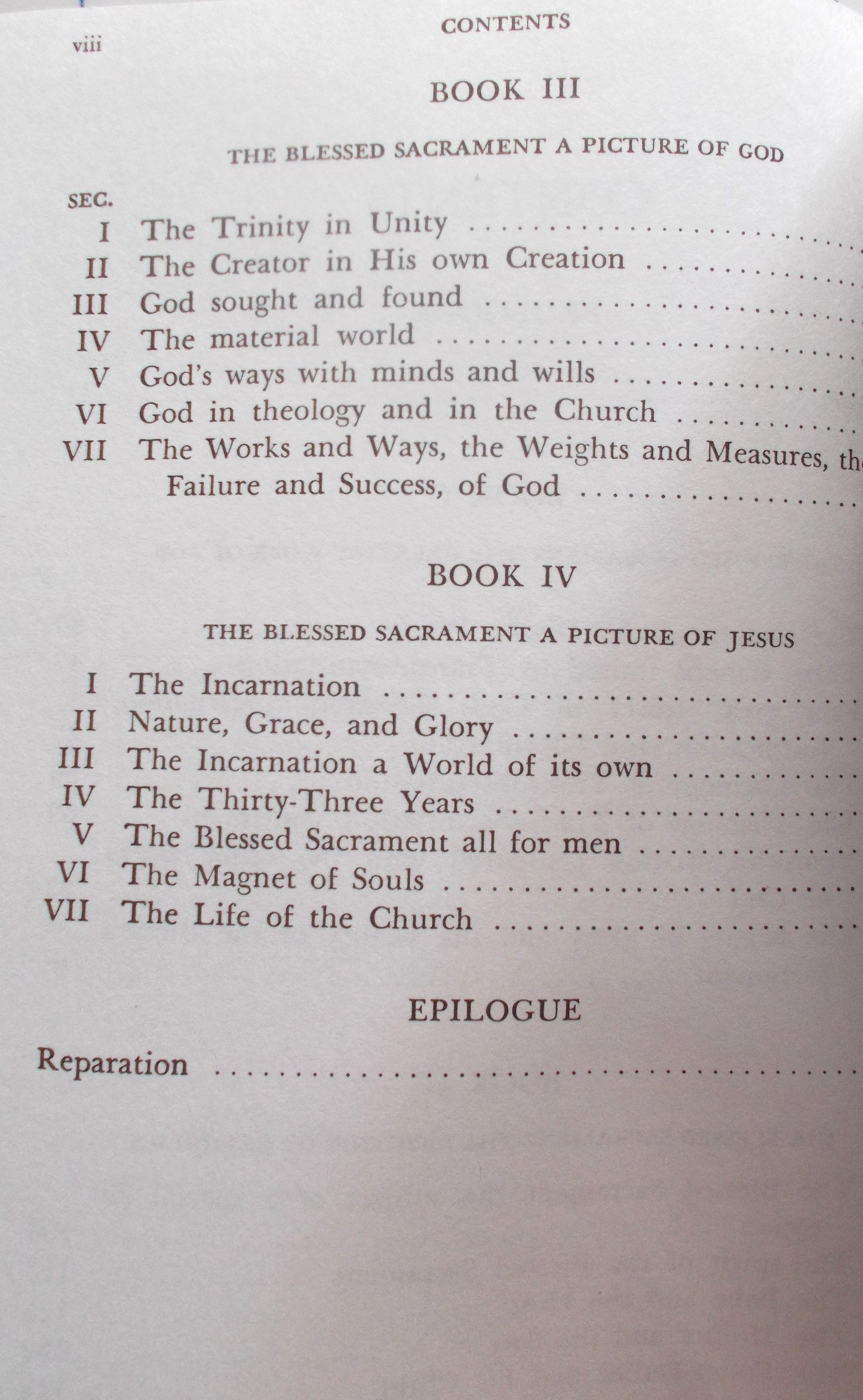 The Blessed Sacrament : The Works and Ways of God