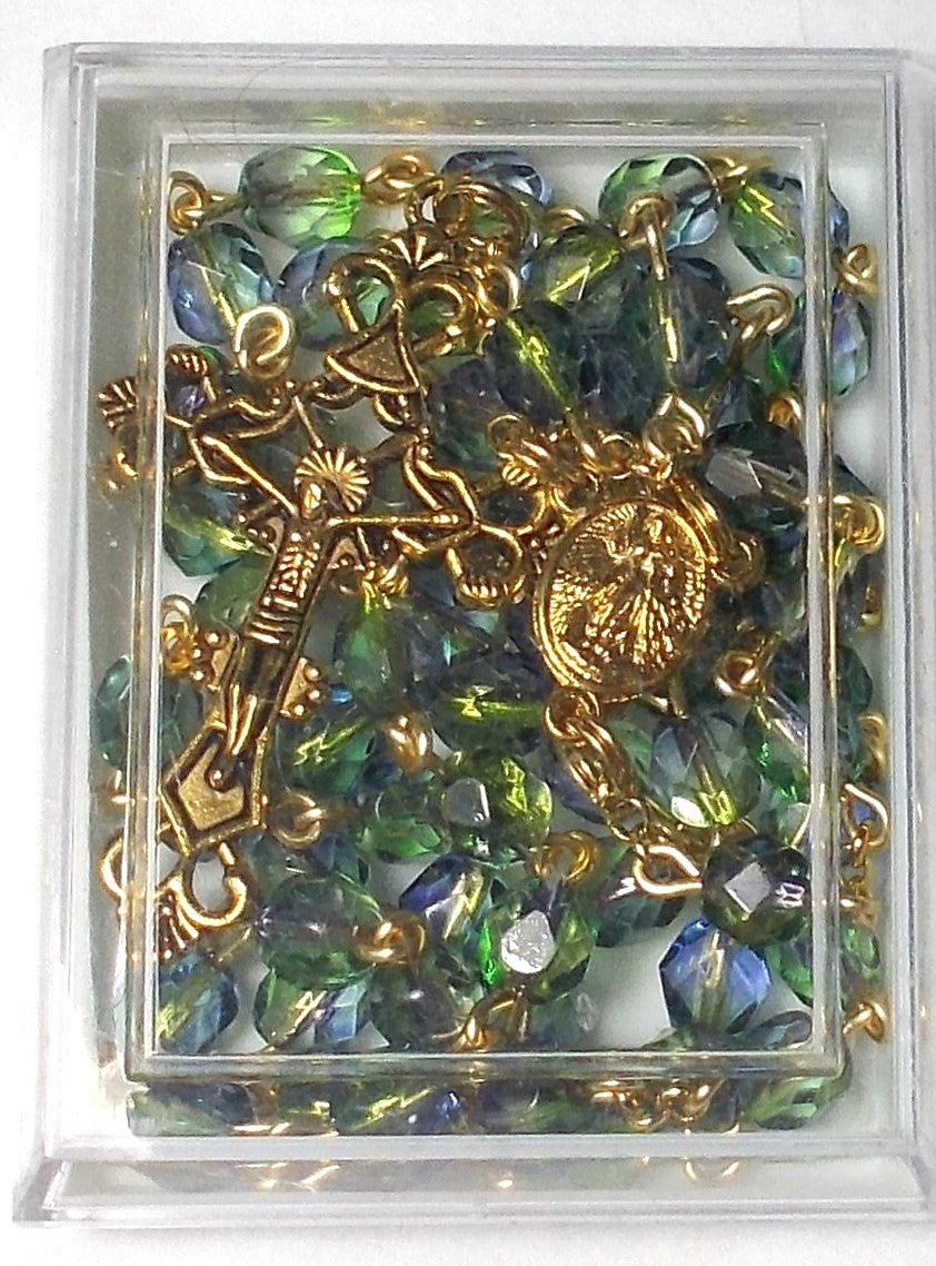 Beautiful Green Blue Rosary