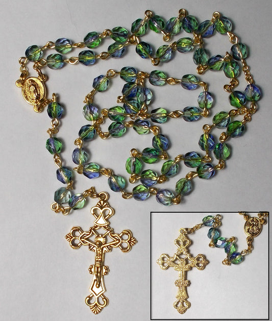 Beautiful Green Blue Rosary