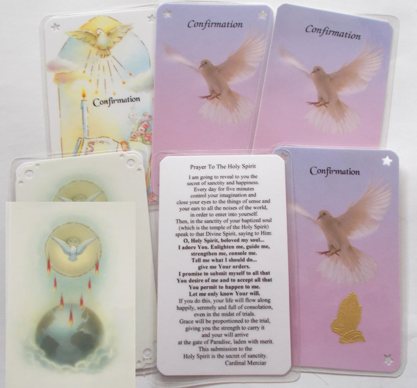 Laminated - Confirmation Prayercard - Prayer to the Holy Spirit