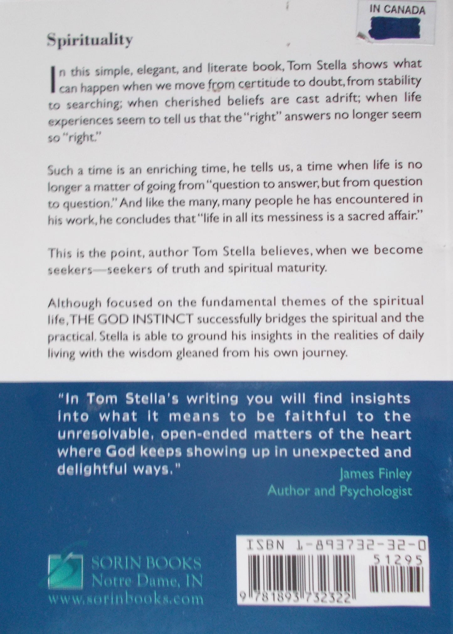 The God Instinct : Heeding Your Heart's Unrest